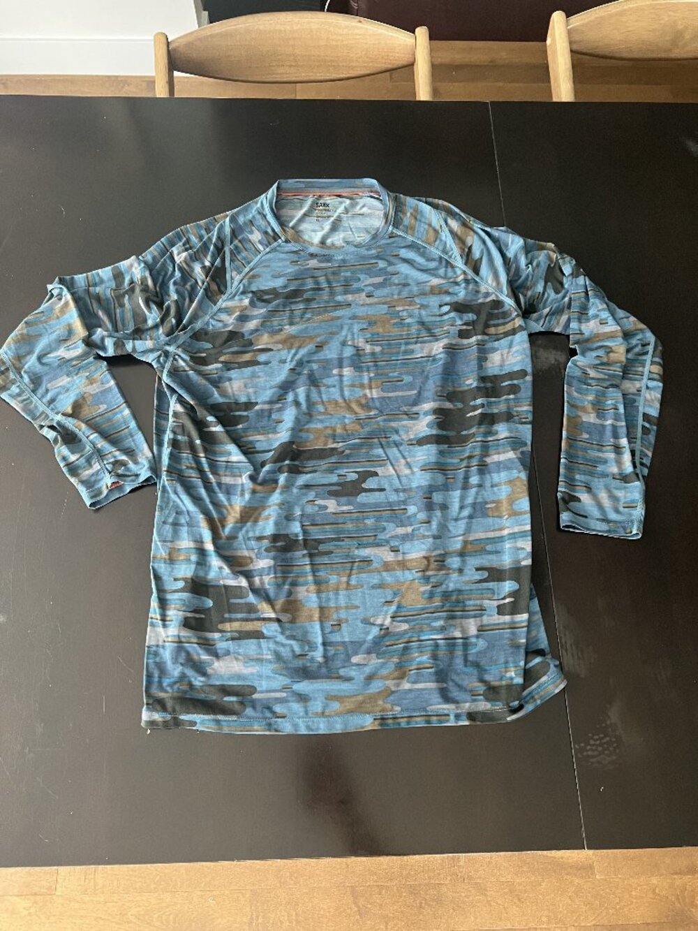 SAXX Viewfinder Men’s XL Merino Wool Blend Long Sleeve Performance Shirt Camo